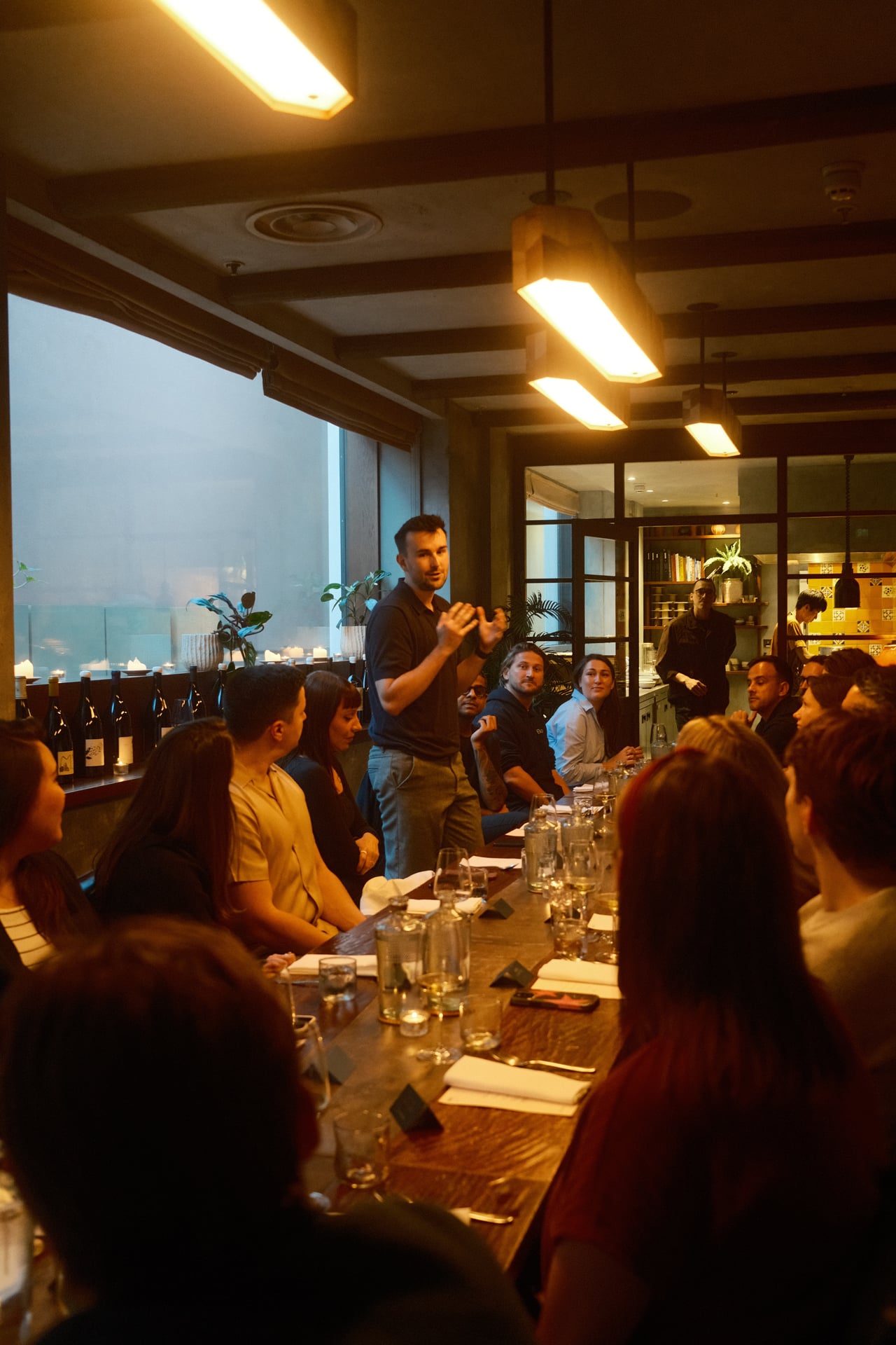 The room at the last Cubiq AI Talent Dinner